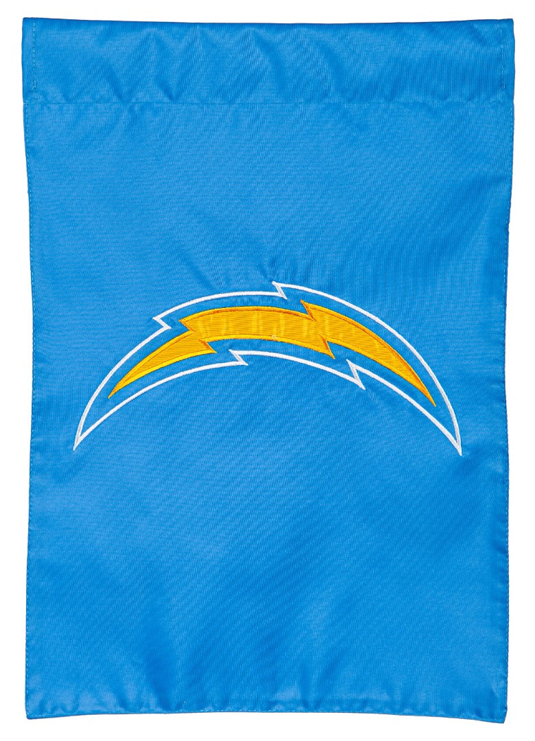 Los Angeles Chargers Garden Flag Applique 2 Sided