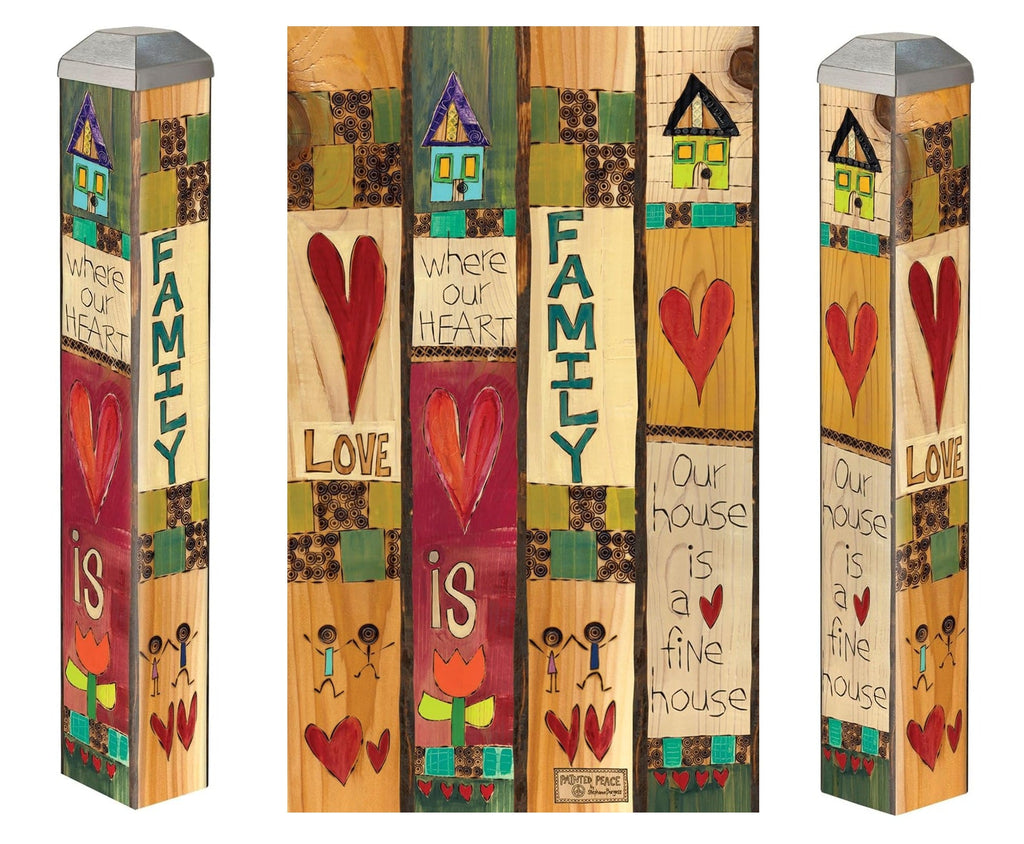 Love Is Family 10 Inch Art Pole