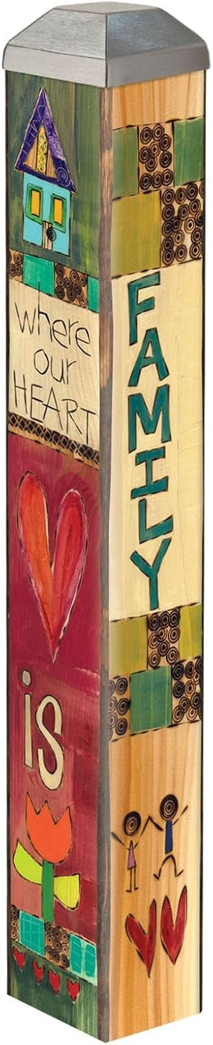 Love Is Family 10 Inch Art Pole