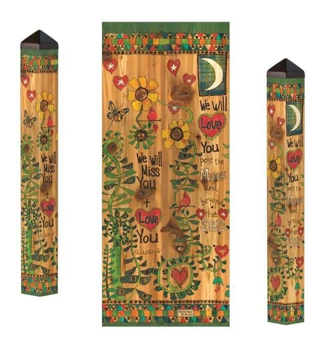 Love You Always Art Pole 40 Inches Tall Moon And Back