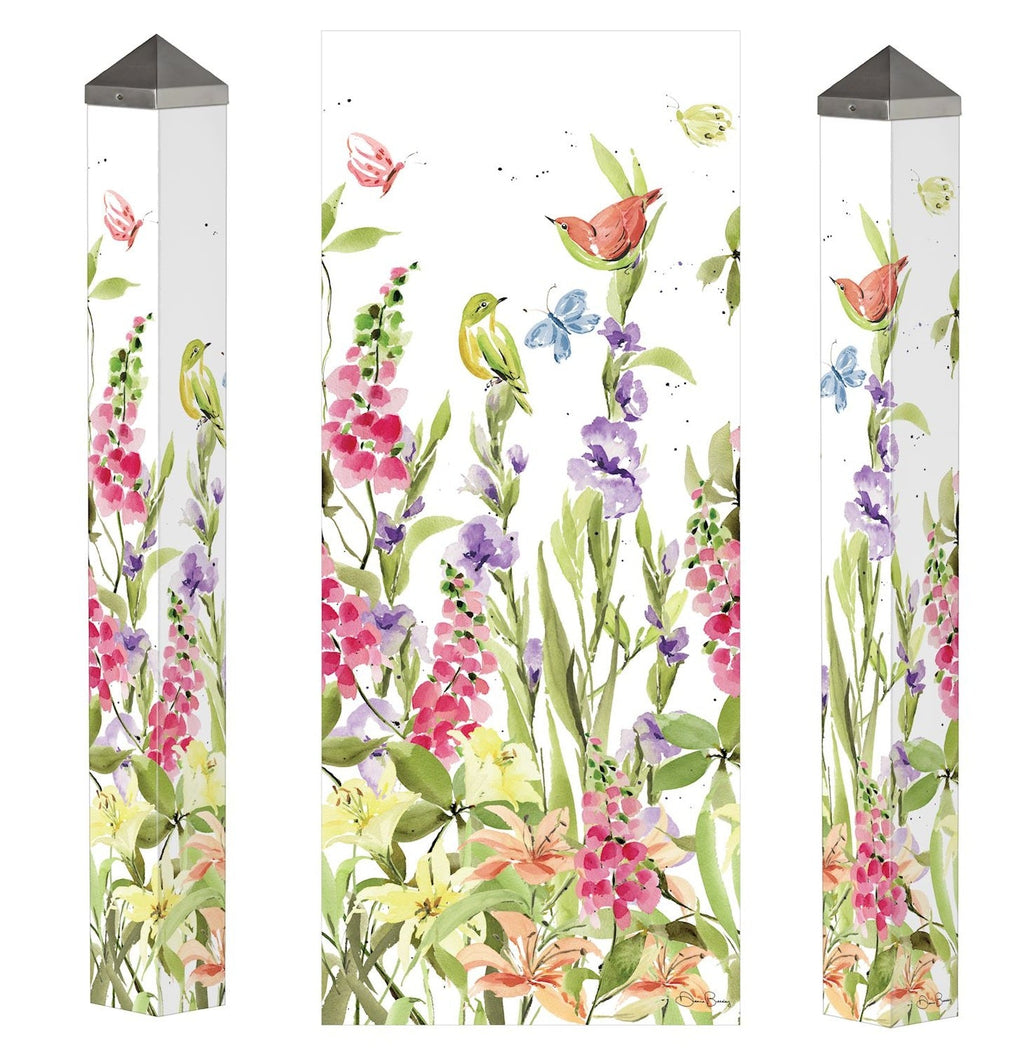 Lupine Garden 40 Inch Art Pole