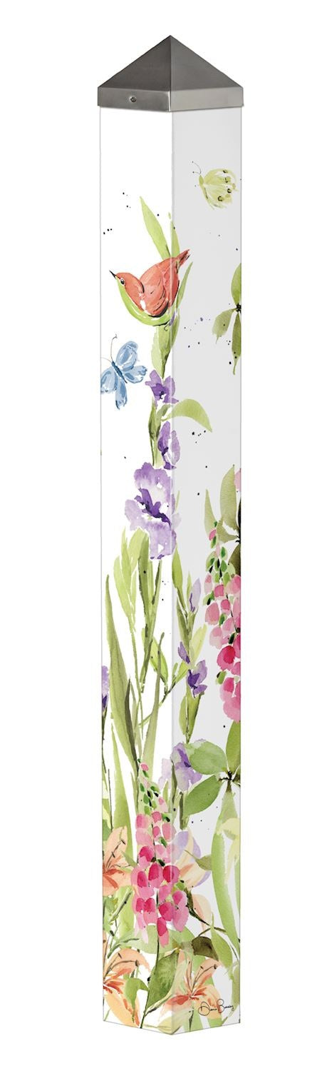 Lupine Garden 40 Inch Art Pole