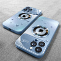 Luxury Glass Camera Lens Protection Case For iPhone.