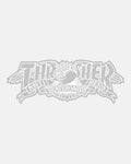 THRASHER X ANTI-HERO MAG BANNER 8" STICKER