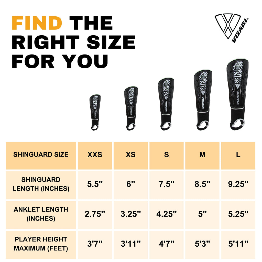 Malaga Soccer Shin Guard with Adjustable Straps-Red