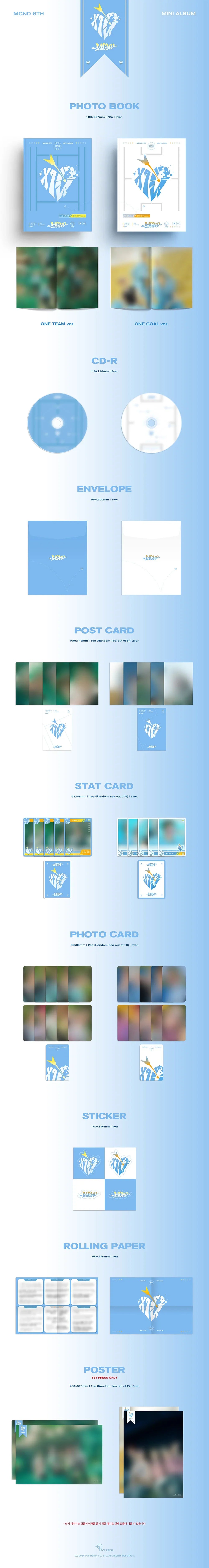 Mcnd 6th Mini Album - X10 (Photobook One Team Ver)