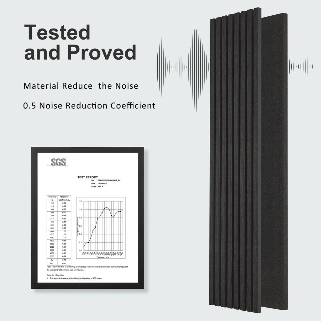 MDF Acoustic Slat Wood Wall Panels