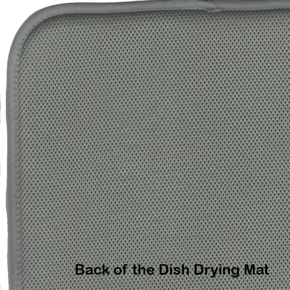 Japanese Chin Tea House Dish Drying Mat Absorbent Dish Drying Mat Pad for Kitchen Counter Dish Drainer Mat for Countertop, 14 x 21", Multicolor