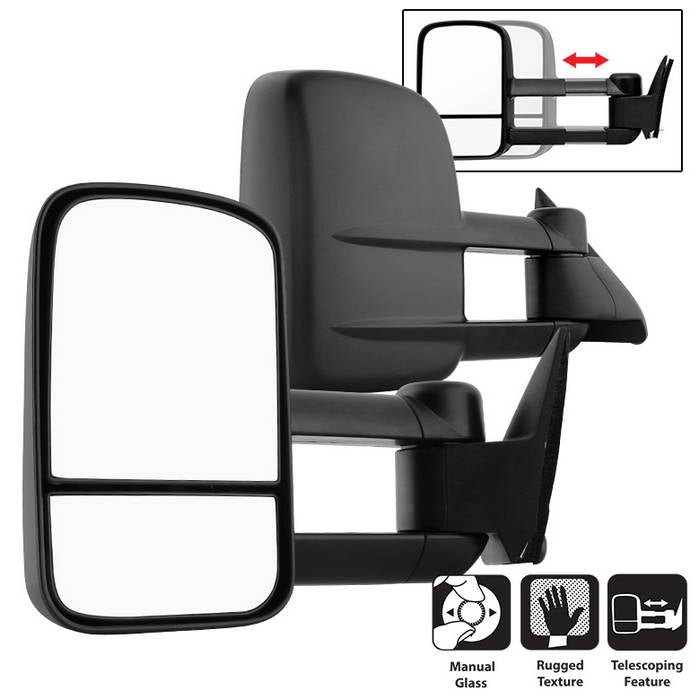 SPYDER xTune Chevy C10 88-98 Manual Extendable - Manual Adjust Mirror - SET MIR-CCK88-MA-SET 9936128
