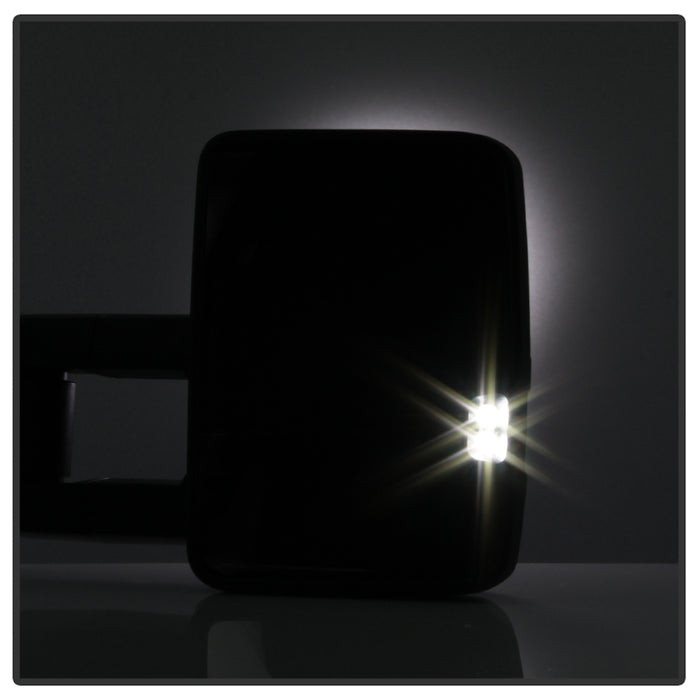 SPYDER xTune Chevy Silverado 03-06 G2 Heated Amber LED Signal Telescoping Mirrors MIR-CS03S-G2-PWH-AM-SET 9936685