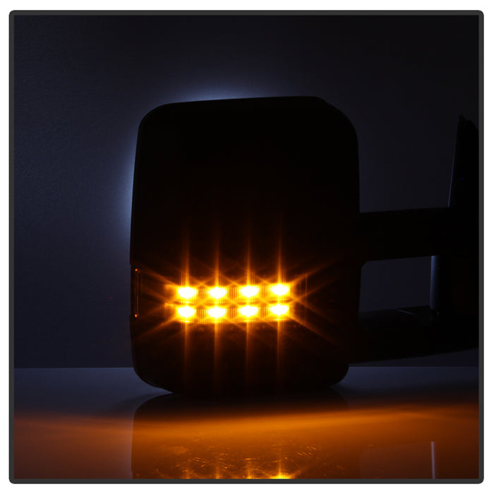 SPYDER xTune Chevy Silverado 03-06 G2 Heated Amber LED Signal Telescoping Mirrors MIR-CS03S-G2-PWH-AM-SET 9936685