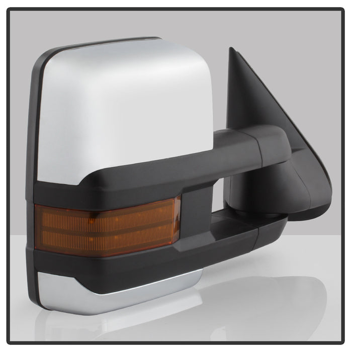 SPYDER xTune Chevy Silverado 03-06 Heated Amber Signal Telescoping Mirrors Chrome MIR-CS03S-G3C-PWH-AM-SET 9936753