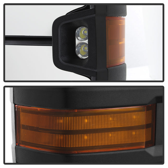 SPYDER xTune Chevy Silverado 03-06 Heated Amber Signal Telescoping Mirrors Chrome MIR-CS03S-G3C-PWH-AM-SET 9936753