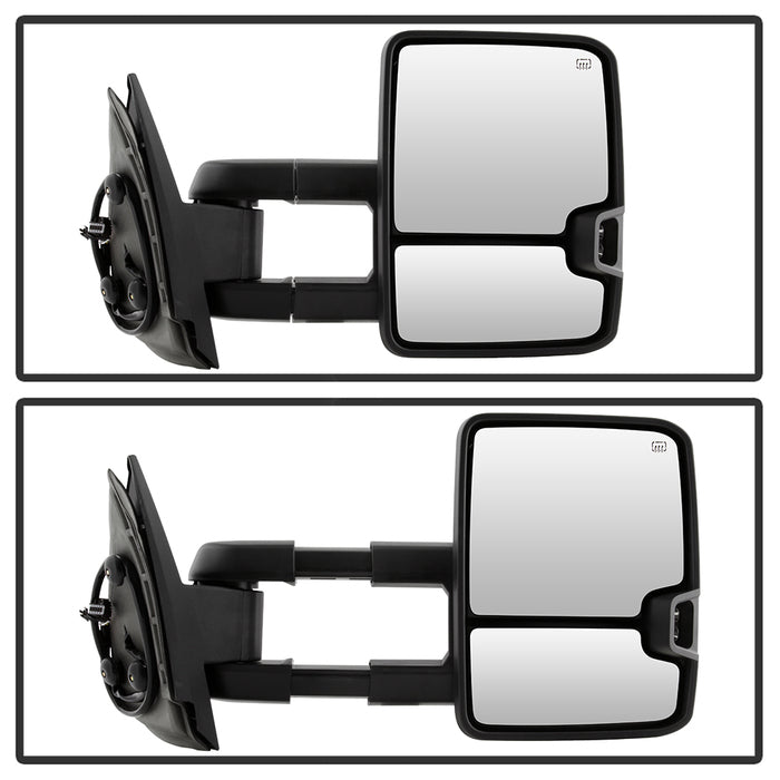 SPYDER xTune Chevy Silverado 07-13 Heated Smoke LED Signal Telescoping Mirrors MIR-CSIL07S-G2-PWH-SM-SET 9936722