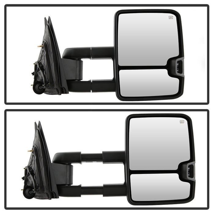 SPYDER xTune Chevy Silverado 14-16 Heated Amber LED Signal Mirror Chrome MIR-CSIL14S-G3C-PWH-AM-SET 9936777