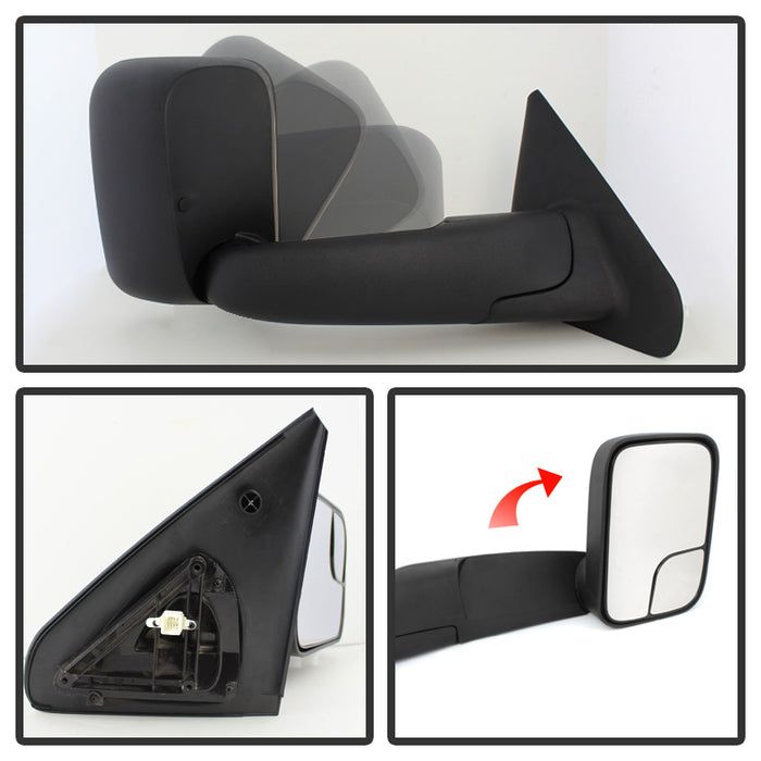 SPYDER Xtune Dodge Ram 02-09 Manual Extendable Power Heated Adjust Mirror Right MIR-DRAM02-PW-R 9925122