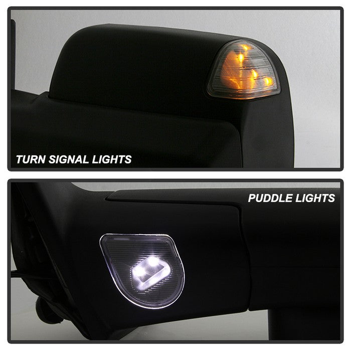 SPYDER Xtune Dodge Ram 1500 09-12 Extendable Heated Adjust Mirror Black HoUSing Left MIR-DRAM09S-PWH-L 9935596