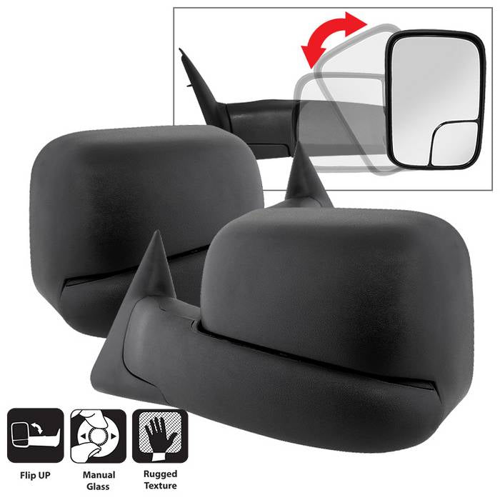 SPYDER Xtune Dodge Ram 94-01 L&R Manual Extendable Manual Adjust Mirror MIR-DRAM94-MA-SET 9935749