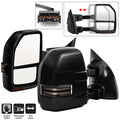 SPYDER xTune 99-07 Ford Super Duty LED Telescoping Manual Mirrors - Smk (Pair) (MIR-FDSD99S-G4-MA-RSM-SET) 9943140