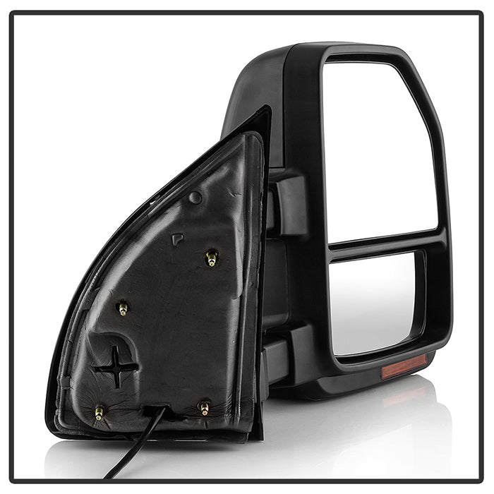 SPYDER xTune 99-07 Ford Super Duty LED Telescoping Manual Mirrors - Smk (Pair) (MIR-FDSD99S-G4-MA-RSM-SET) 9943140