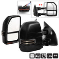 SPYDER xTune 99-07 Ford SuperDuty Heated LED Telescoping Pwr Mirrors-Smk (Pair) (MIR-FDSD99S-G4-PW-RSM-SET) 9943157