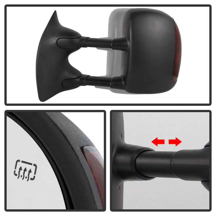 SPYDER Xtune Ford Superduty 02-07 Manual Extendable Power Heated Adjust Mirror Left MIR-FDSD99S-PW-AM-L 9933066