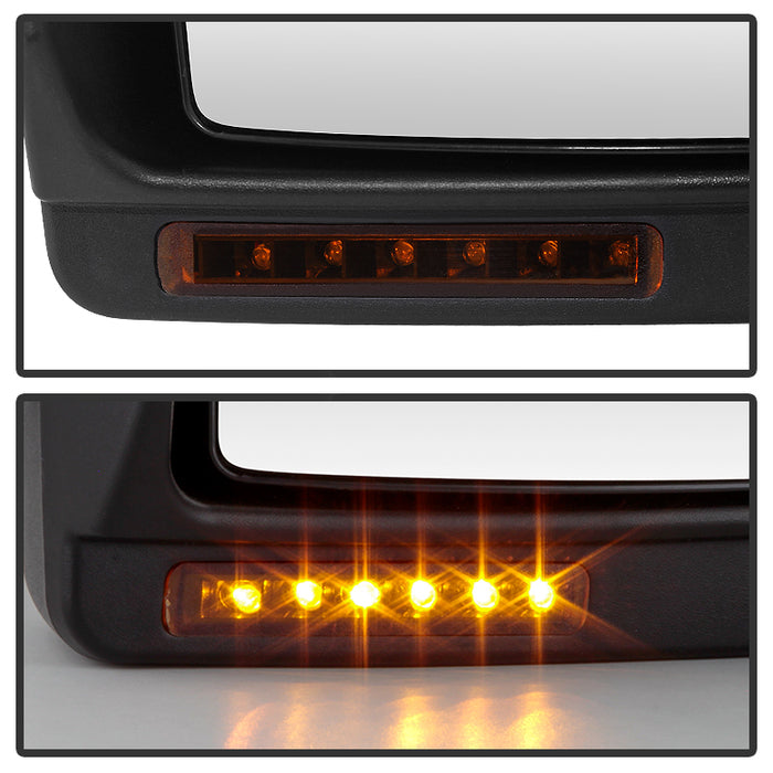 SPYDER Xtune Ford F150 04-06 Power Heated Amber LED Signal Telescoping Mirror Left MIR-FF15004S-PWH-AM-L 9935367