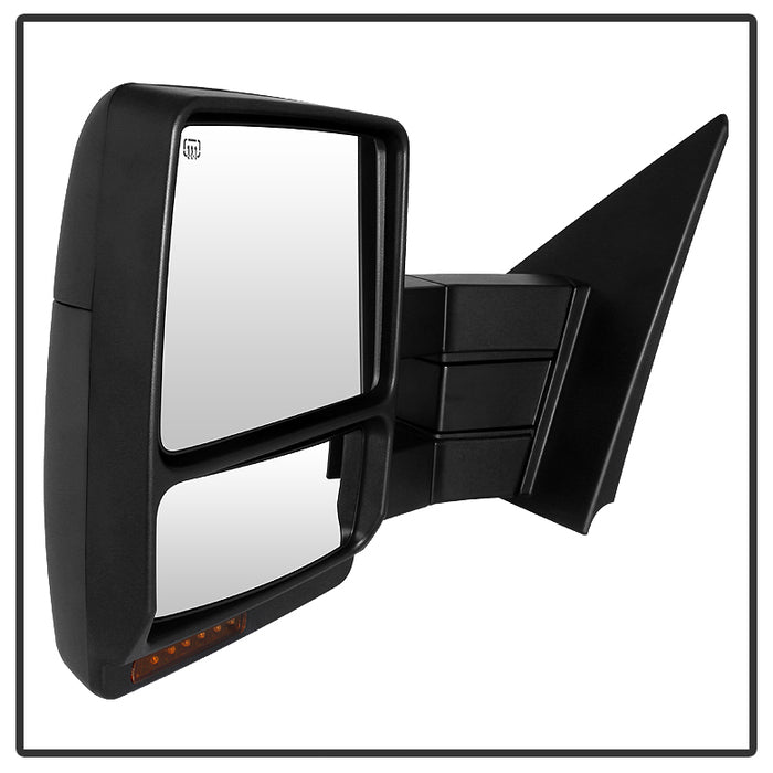 SPYDER Xtune Ford F150 07-14 Power Heated Amber LED Signal Telescoping Mirror Left MIR-FF15007S-PWH-AM-L 9935381