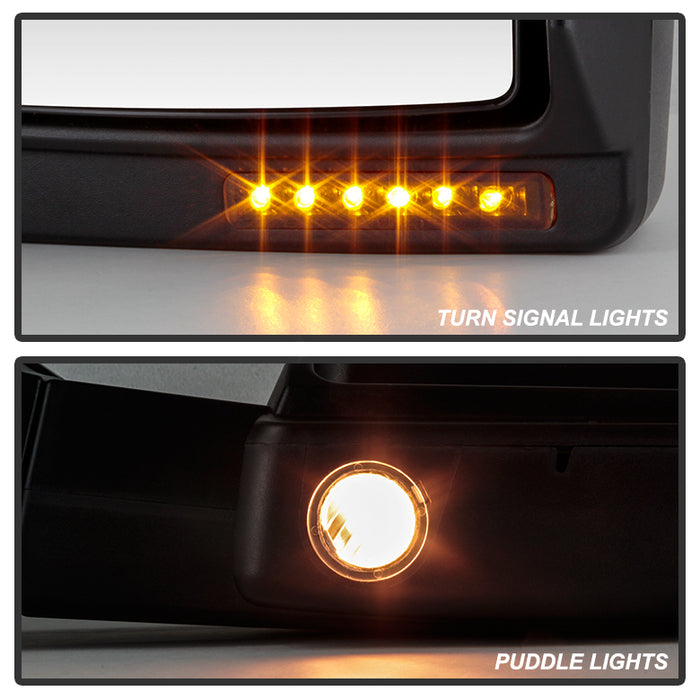 SPYDER Xtune Ford F150 07-14 Power Heated Amber LED Signal Telescoping Mirror Right MIR-FF15007S-PWH-AM-R 9935398