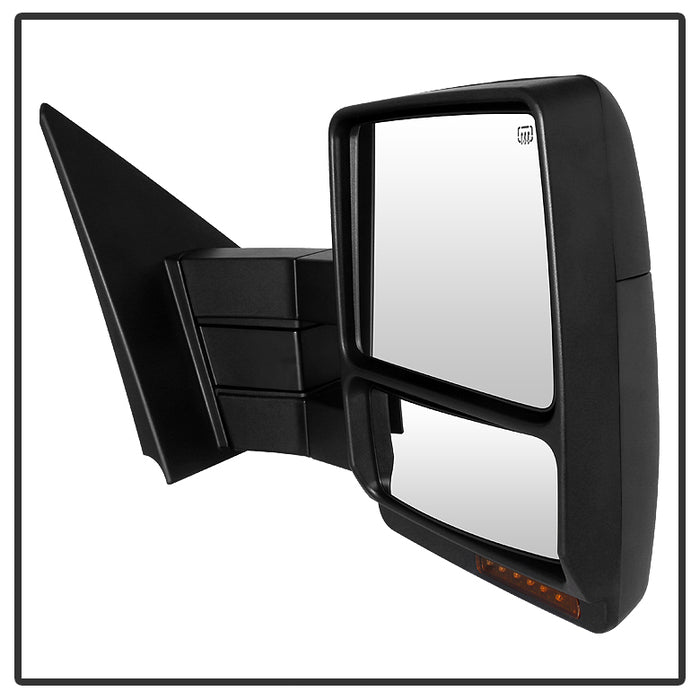 SPYDER Xtune Ford F150 07-14 Power Heated Amber LED Signal Telescoping Mirror Right MIR-FF15007S-PWH-AM-R 9935398