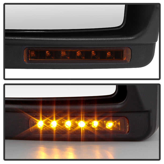 SPYDER Xtune Ford F150 07-14 Power Heated Amber LED Signal Telescoping Mirror Right MIR-FF15007S-PWH-AM-R 9935398
