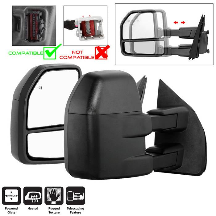 SPYDER xTune 15-17 Ford F-150 Heated Telescoping Mirrors (Pair) (MIR-FF15015-G4-PWH-SET) 9943058