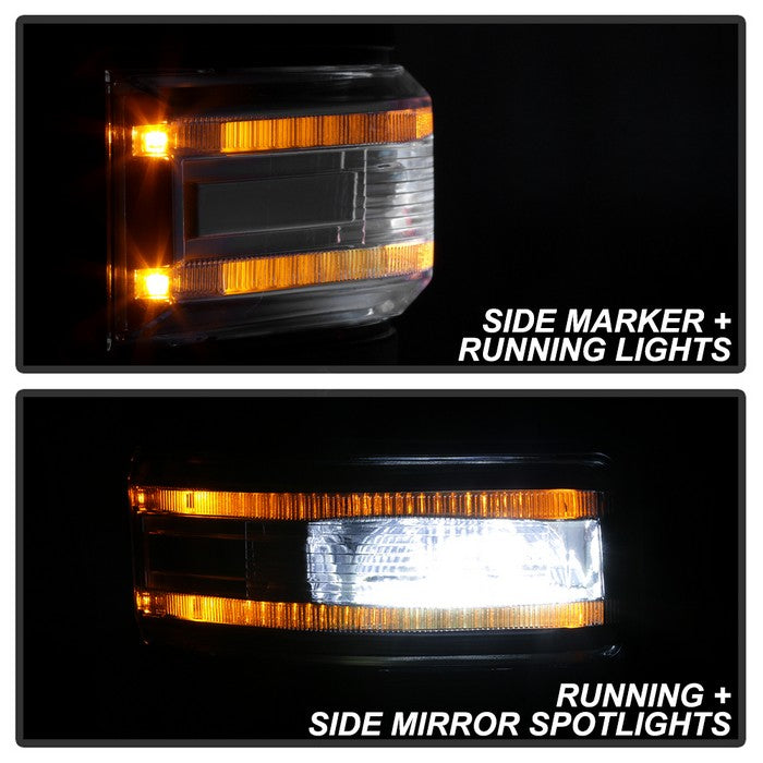 SPYDER xTune 15-17 Ford F-150 Heated LED Telescoping Pwr Mirrors - Clr (Pair) (MIR-FF15015S-G4-PWH-CL-SET) 9943072