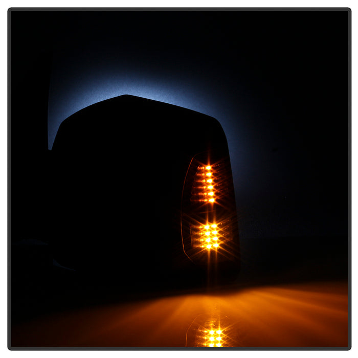 SPYDER xTune 07-14 Toyota Tundra Heated Amber LED Signal Telescoping Mirror -Left (MIR-TTUN07S-PWH-L) 9937590