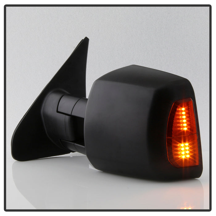 SPYDER xTune 07-14 Toyota Tundra Heated Amber LED Signal Telescoping Mirror -Left (MIR-TTUN07S-PWH-L) 9937590