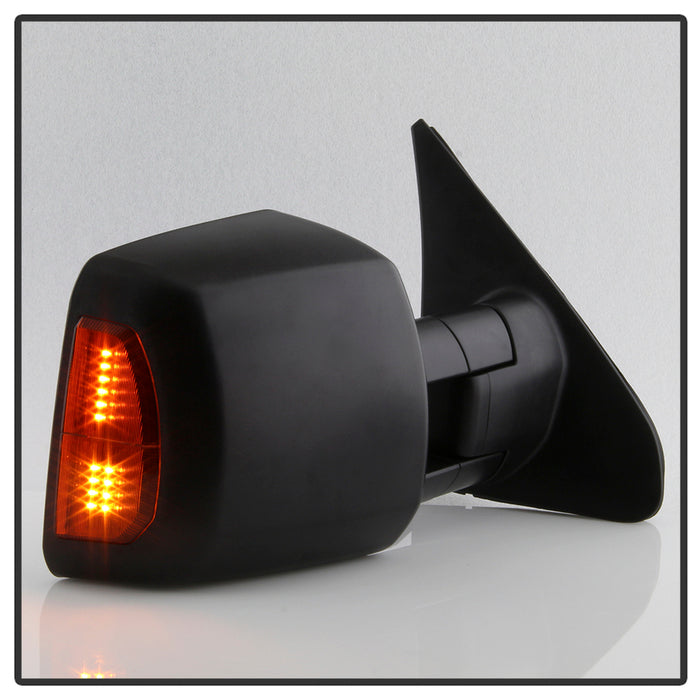 SPYDER xTune 07-14 Toyota Tundra Heated Amber LED Signal Telescoping Mirror - Right (MIR-TTUN07S-PWH-R) 9937606