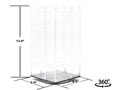 Acrylitower Showcase 24 Car Display Desktop Spinner with Cover Clear "Mijo Exclusives" for 1/64 Scale Models