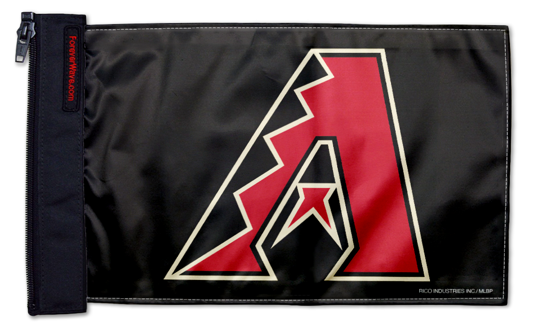 Arizona Diamondbacks 11"x17" Forever Wave Flag for Jeep Wrangler LJ 2003-2006