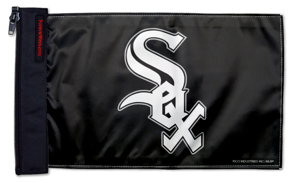 Chicago White Sox 11"x17" Forever Wave Flag for Jeep Wrangler JK 2-Door 2007-2018