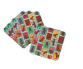Lots of Chocolate Labrador Retriever Foam Coasters Set of 4 Cup Coasters for Indoor Outdoor, Tabletop Protection, Anti Slip, Mouse pad Material