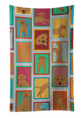 Lots of Red Fox Labrador Retriever Kitchen Towel Velour Plush Front and Cotton Loop Back Machine Washable