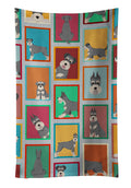 Lots of Schnauzer Kitchen Towel Velour Plush Front and Cotton Loop Back Machine Washable