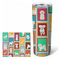 Bichon Frise 20 oz Skinny Tumbler with Lid and Straw