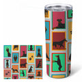Doberman Pinscher 20 oz Skinny Tumbler with Lid and Straw