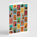 Lots of Black and Tan Yorkie Greeting Cards Pack of 8 Blank Cards with Envelopes Whimsical A7 Size 5x7