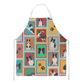 Lots of Border Collie Apron Cooking Kitchen Server Baking Crafts Gardening for Adult Women Men, Unisex, Large, Multicolor