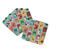 Lots of Border Collie Foam Coasters Set of 4 Cup Coasters for Indoor Outdoor, Tabletop Protection, Anti Slip, Mouse pad Material