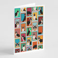 Lots of Tricolor Cardigan Corgi Greeting Cards Pack of 8 Blank Cards with Envelopes Whimsical A7 Size 5x7