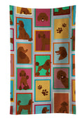 Lots of Chocolate Standard Poodle Kitchen Towel Velour Plush Front and Cotton Loop Back Machine Washable