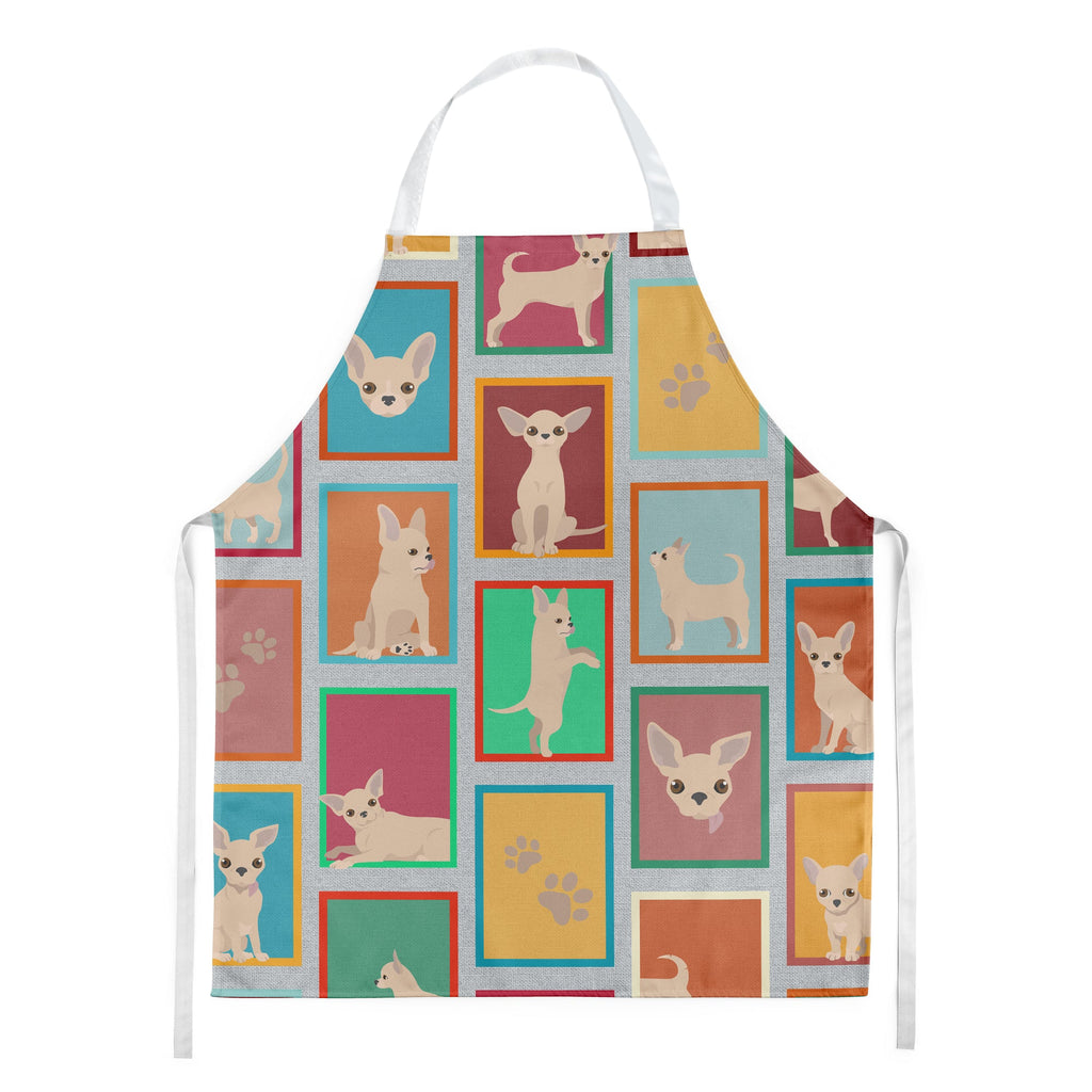 Lots of Chihuahua Apron Cooking Kitchen Server Baking Crafts Gardening for Adult Women Men, Unisex, Large, Multicolor